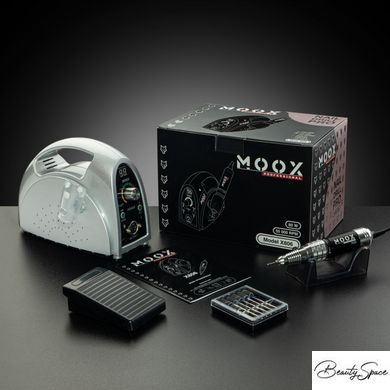 Фрезер Moox Professional X806 на 55 000 об/хв та 80 Вт для манікюру та педикюру Срібло