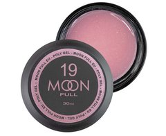 Полігель Moon Full Poly Gel №19 Насичено-рожевий із шиммером 30 мл