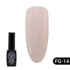 Каучукова База Для Гель Лаку Френч З Шиммером, Rubber Base Coat French, 8 мл, Global Fashion 014