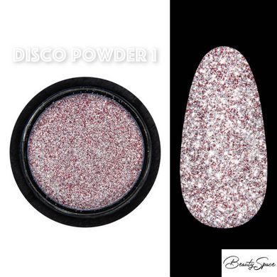 Disco powder №1 - Світловідбивне втирання Дизайнер - Червона