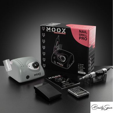 Фрезер Moox Professional X800 на 50 000 об/хв та 70 Вт для манікюру та педикюру Сірий