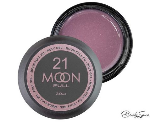 Полигель Moon Full Poly Gel №21 Розовая Барби с шиммером 30 мл