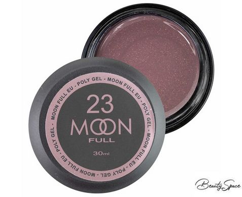 Полігель Moon Full Poly Gel №23 Бежево-рожевий із шиммером 30 мл