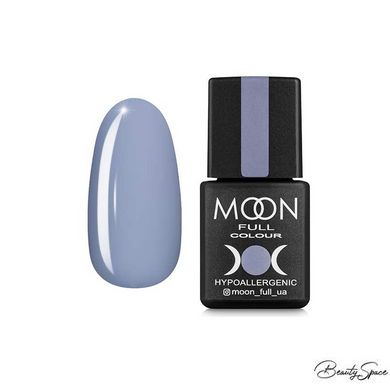 Гель-лак Moon Full №149 серо-голубой с лиловым оттенком, 8 мл
