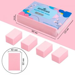 Безворсовые салфетки 500 шт/уп (Розовые) - Lint free wipes Дизайнер