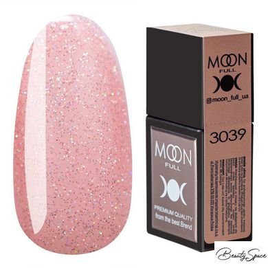 Цветная база Moon Full Amazing Color Base №3039 пастельный розовый с шиммером 12 мл