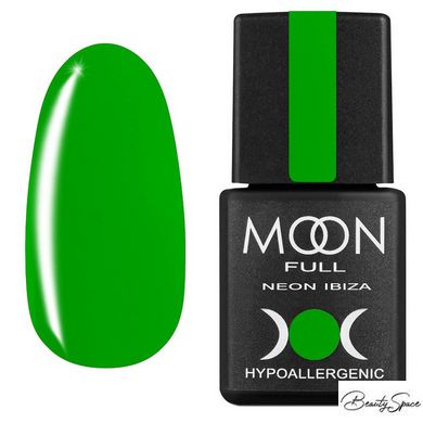 Гель-лак Moon Full Neon Ibiza №722 яскравий зелений 8 мл