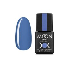 Гель-лак Moon Full №154 голубой с серым подтоном, 8 мл