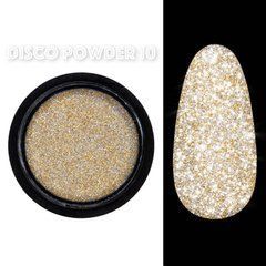 Disco powder №10 - Светоотражающая втирка Дизайнер - Золотая