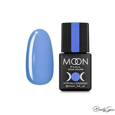 Гель-лак Moon Full №155 повітряний синій, 8 мл