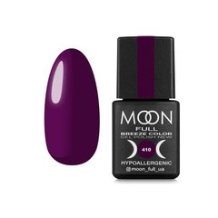 Гель лак Moon Full Breeze color №410 фіолетовий 8 мл