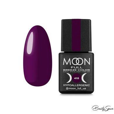 Гель лак Moon Full Breeze color №410 фиолетовый 8 мл