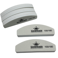 Упаковка бафів Designer 20 шт міні-місяць 100/180, Білий