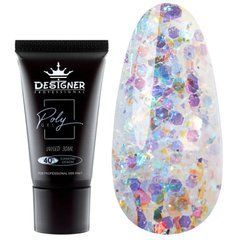 Полигель 30 мл, Designer Professional Diamond Denom №40