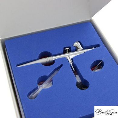 Повітряний компресор - аерограф для макіяжу Airbrush різьбовий, 0,5 мм, 1.7 атм