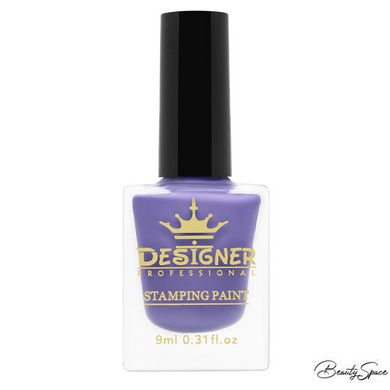 Лак-краска для стемпинга Stamping Paint Designer Professional 9 мл Сиреневая