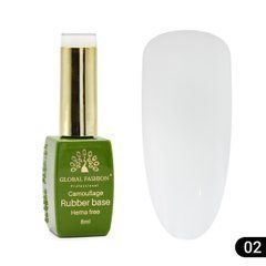 Камуфлююча база rubber base Hema free Global Fashion 8 мл, 02
