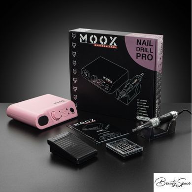 Фрезер Moox Professional X100 на 45 000 об/хв та 70 Вт для манікюру та педикюру Рожевий