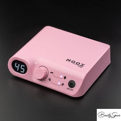 Фрезер Moox Professional X100 на 45 000 об/хв та 70 Вт для манікюру та педикюру Рожевий
