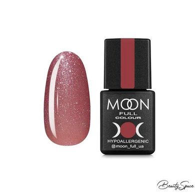 Гель-лак Moon Full №308 рожевий приглушений з шиммером, 8 мл