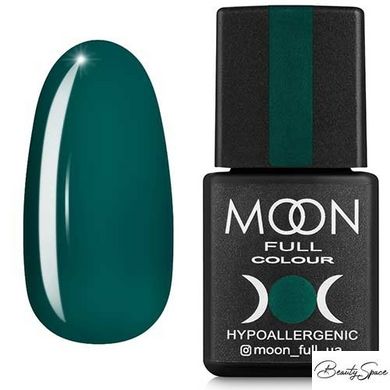 Гель-лак Moon Full №185 яскраво-зелений, 8 мл