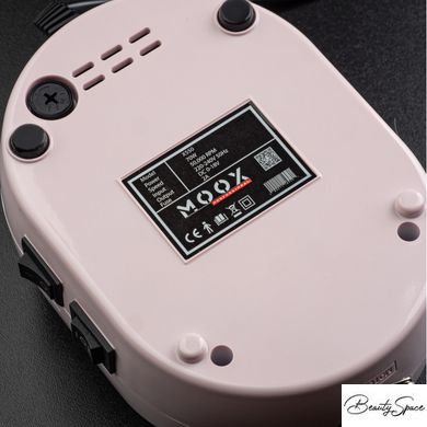 Фрезер Moox Professional X550 на 50 000 об/хв та 70 Вт для манікюру та педикюру Рожевий