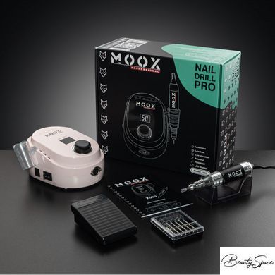 Фрезер Moox Professional X550 на 50 000 об/мин и 70 Вт для маникюра и педикюра Розовый