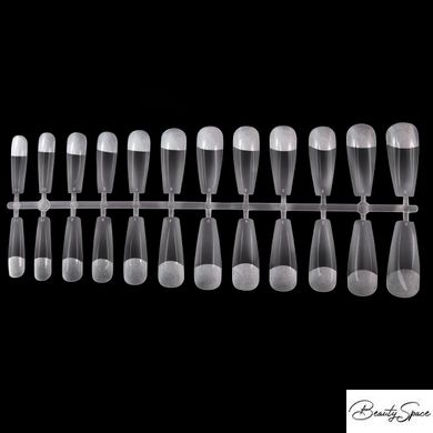 Гелеві Типси для нарощування нігтів, форма "Балерина", 12 розмірів 504 шт