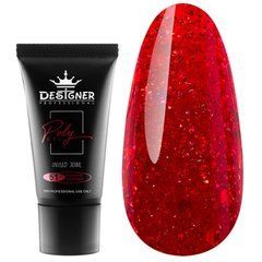 Полигель 30 мл, Designer Professional Diamond Dark Red №51