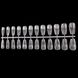 Гелеві Типси для нарощування нігтів, форма "Середня Балерина", 12 розмірів 504 шт