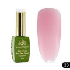 Камуфлююча база rubber base Hema free Global Fashion 8 мл, 33