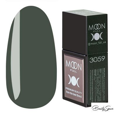 Кольорова база Moon Full Amazing Color Base №3059 оливково-зелений 12 мл