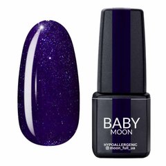 Гель лак Baby Moon Dance Diamond №009 фіолетовий із сріблястим шиммером 6 мл