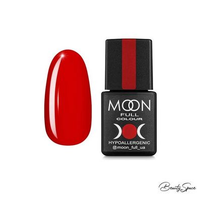 Гель-лак Moon Full №127 червоно-жовтогарячий темний, 8 мл