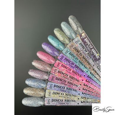 Світловідбивний гель-лак Designer Professional Disco Shine №544, Золото