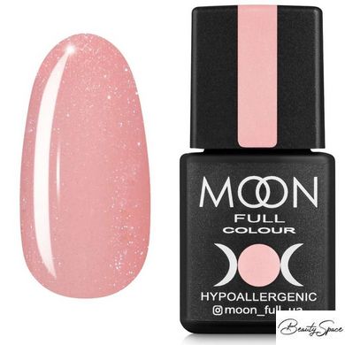 Moon Full Barbie color Rubber base №04  (персиковый с мелким шиммером) 8 мл