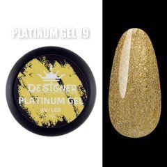 Гель із шиммером Designer Professional Platinum Gel 5 мл №19 (Жовтий)