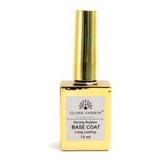 Каучукова база для гель лак Global Fashion, Strong Long Lasting Base Coat 15 мл