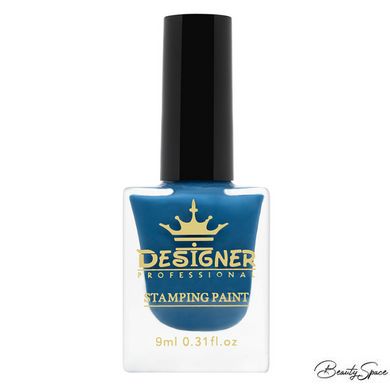 Лак-краска для стемпинга Stamping Paint Designer Professional 9 мл Синяя