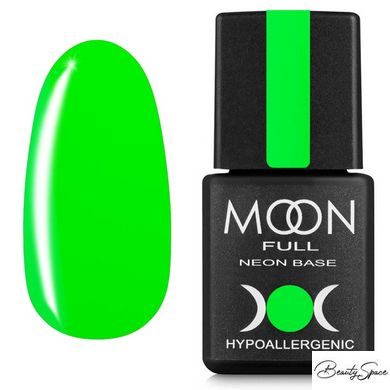 Неонова база Moon Full Rubber Base Neon №03 світло-зелена 8 мл