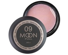 Полігель Moon Full Poly Gel №09 Натурально рожевий із шиммером 30 мл