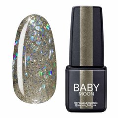 Гель лак Baby Moon Dance Diamond №017 серебристо-жемчужный шиммерный 6 мл