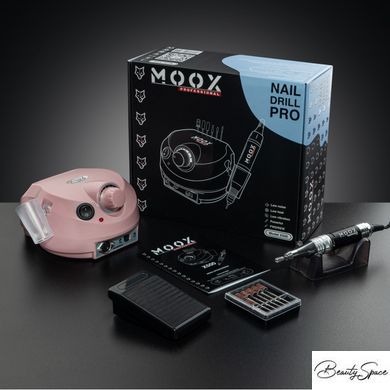 Фрезер для манікюру Nail Drill pro Moox X500(ZS 601/DM 202) 65 W 45 000 об/хв Рожевий