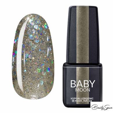 Гель лак Baby Moon Dance Diamond №017 сріблясто-перлинний шиммерний 6 мл