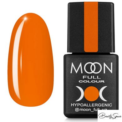 Гель лак Moon Full Breeze color №440 (насичений апельсиновий) 8 мл