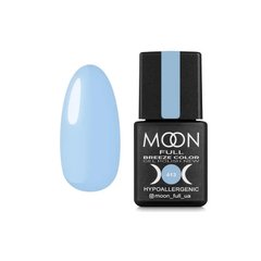 Гель лак Moon Full Breeze color №413 (насыщенный голубой) 8 мл